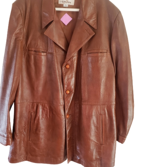 Cabretta leather by Grais Men's coat - Picture 2 of 5